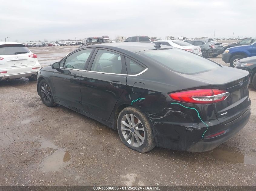 2019 FORD FUSION SE - 3FA6P0HD7KR282546