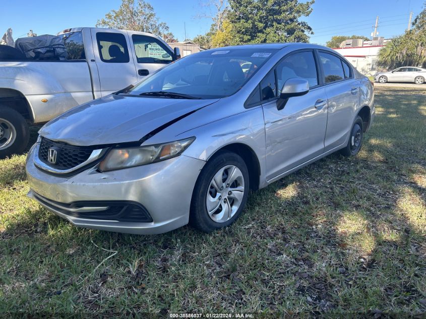2013 HONDA CIVIC SDN 19XFB2F54DE063540