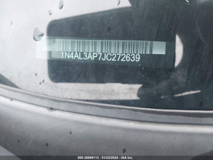 2018 NISSAN ALTIMA 2.5/S/SV/SL/SR - 1N4AL3AP7JC272639
