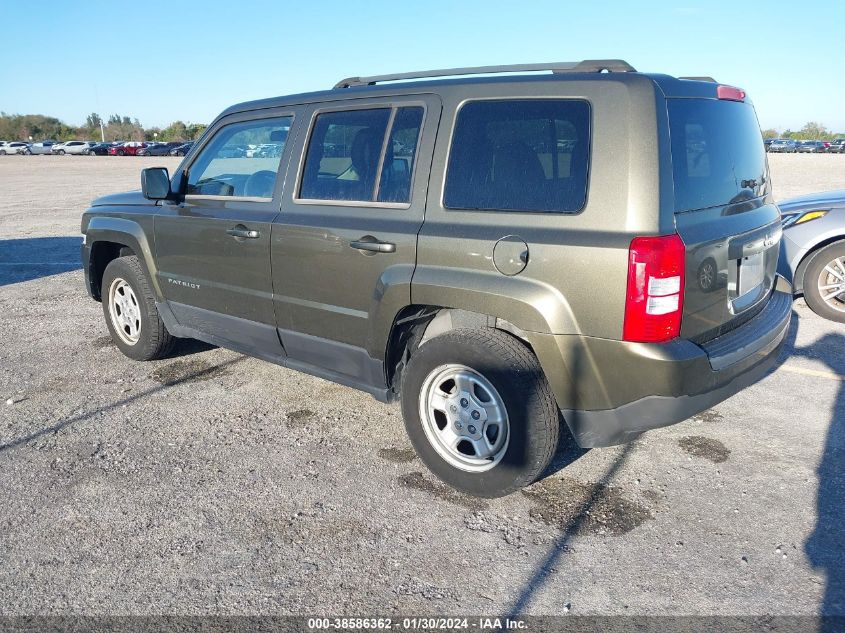 2015 JEEP PATRIOT SPORT - 1C4NJPBAXFD418634