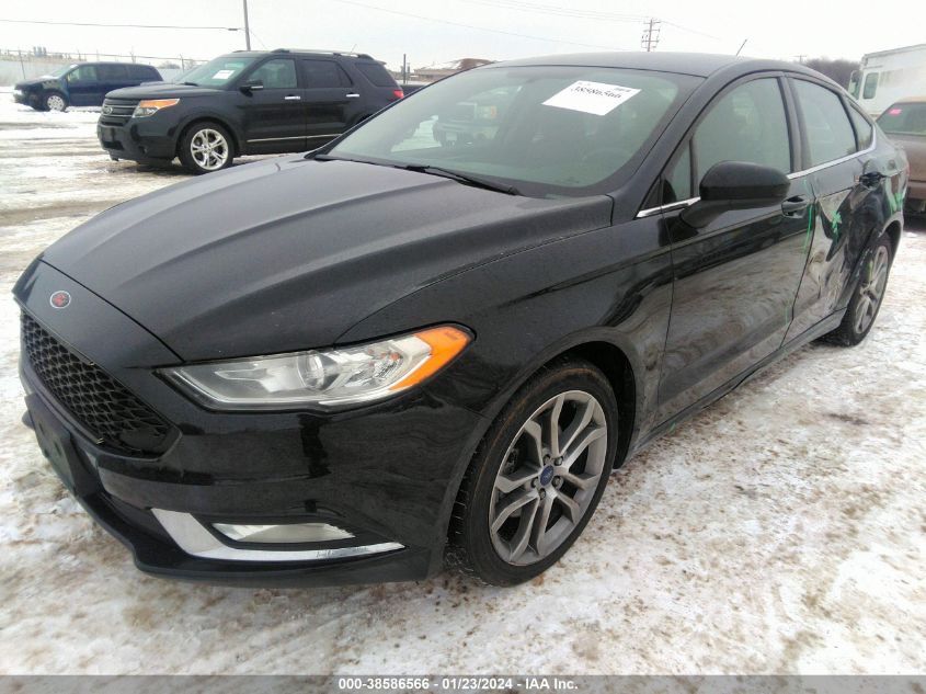 2017 FORD FUSION S - 3FA6P0G72HR416870