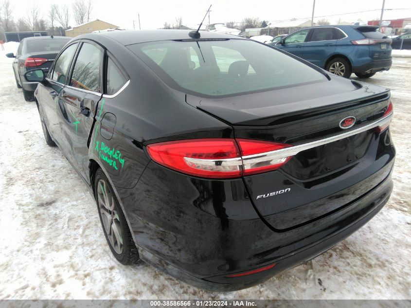 2017 FORD FUSION S - 3FA6P0G72HR416870