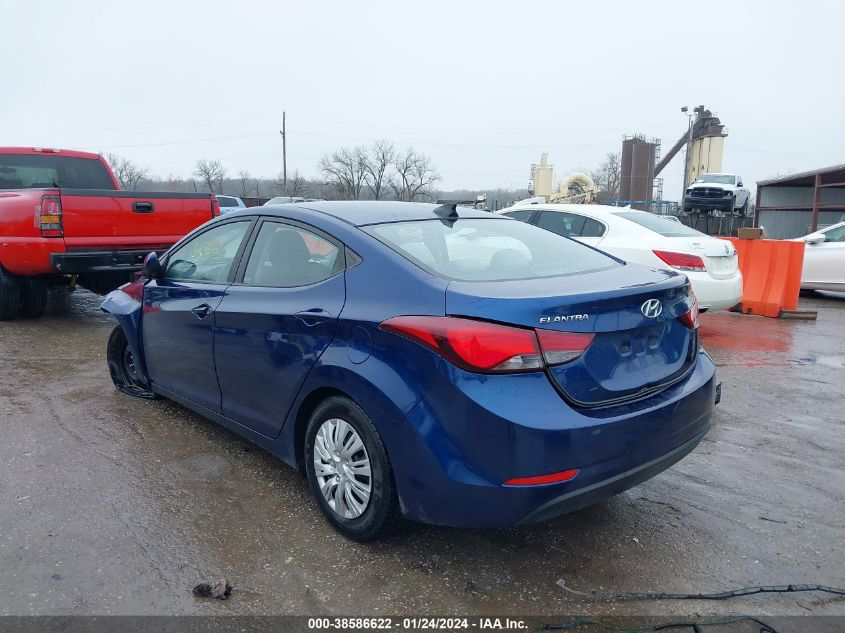 2016 HYUNDAI ELANTRA SE - 5NPDH4AE7GH793502
