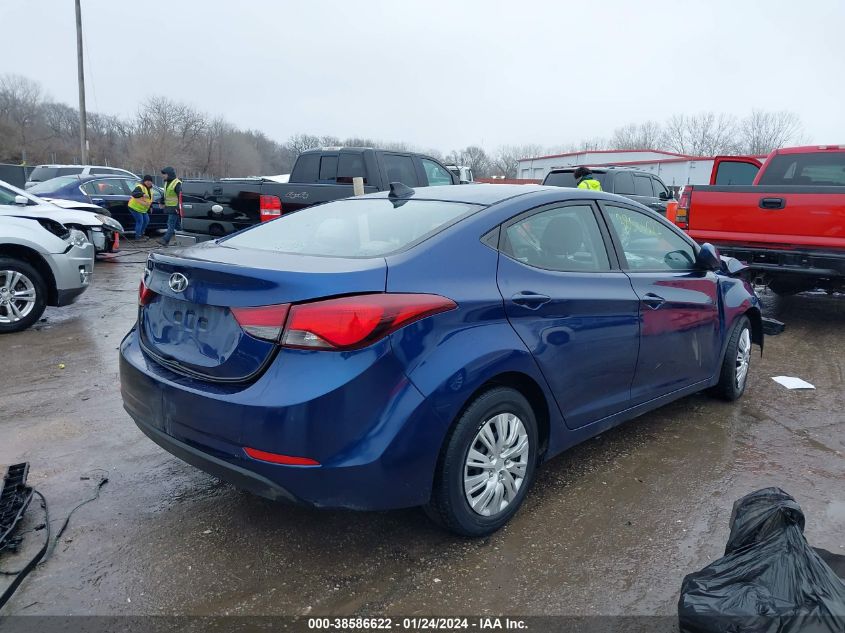 2016 HYUNDAI ELANTRA SE - 5NPDH4AE7GH793502