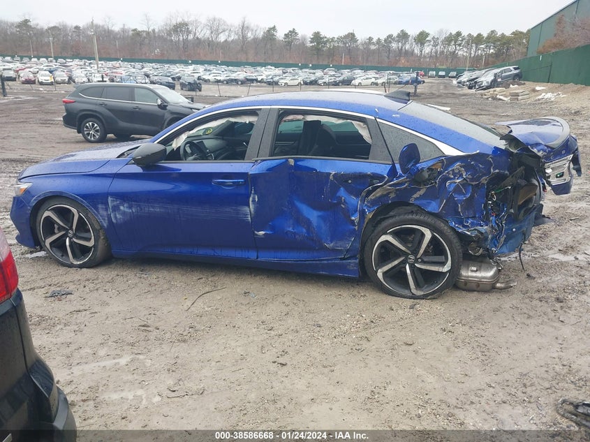 VIN 1HGCV1F31MA124558 2021 HONDA ACCORD SPORT