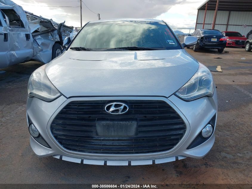 2013 HYUNDAI VELOSTER TURBO - KMHTC6AEXDU108315