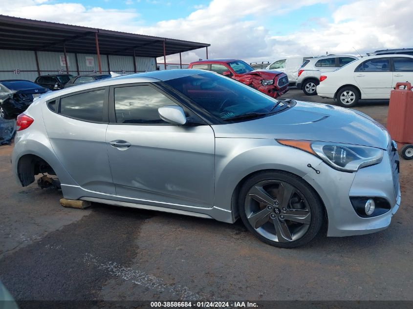 2013 HYUNDAI VELOSTER TURBO - KMHTC6AEXDU108315