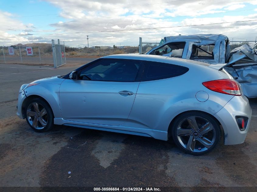 2013 HYUNDAI VELOSTER TURBO - KMHTC6AEXDU108315