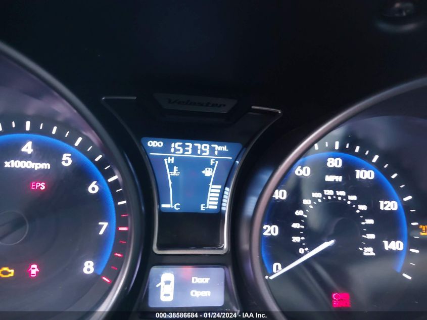 2013 HYUNDAI VELOSTER TURBO - KMHTC6AEXDU108315
