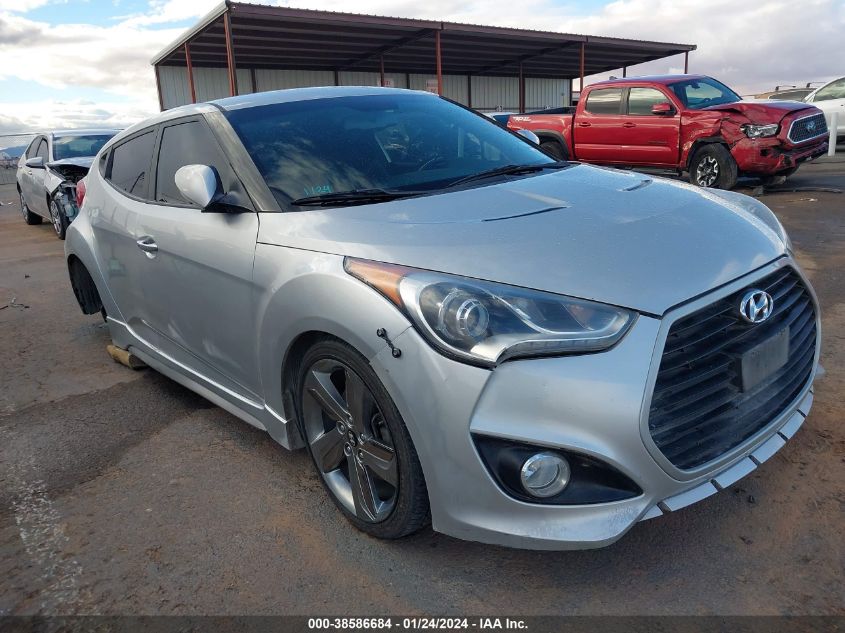 2013 HYUNDAI VELOSTER TURBO - KMHTC6AEXDU108315