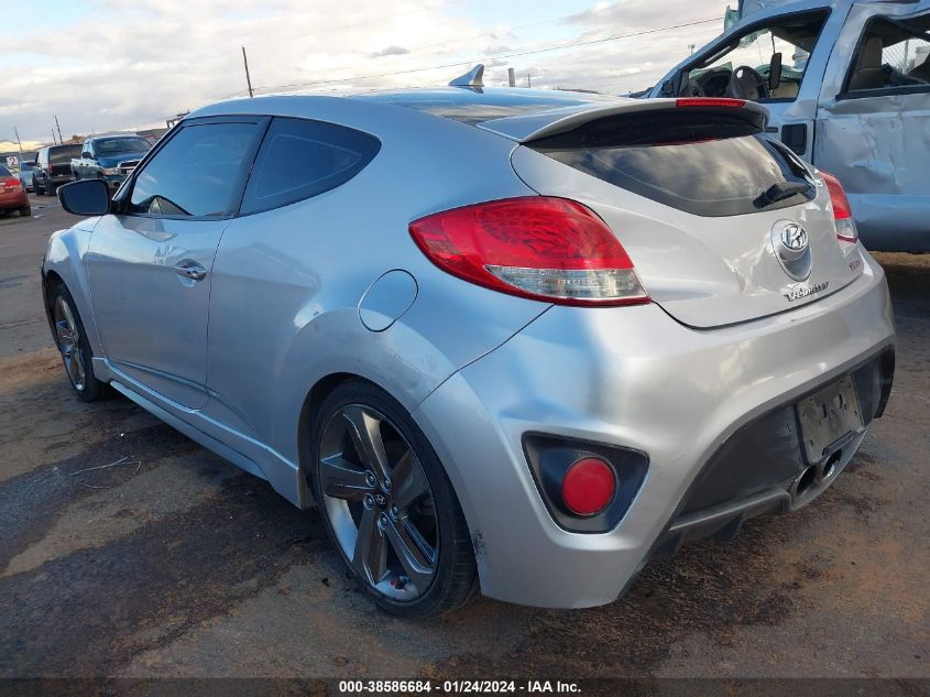 2013 HYUNDAI VELOSTER TURBO - KMHTC6AEXDU108315