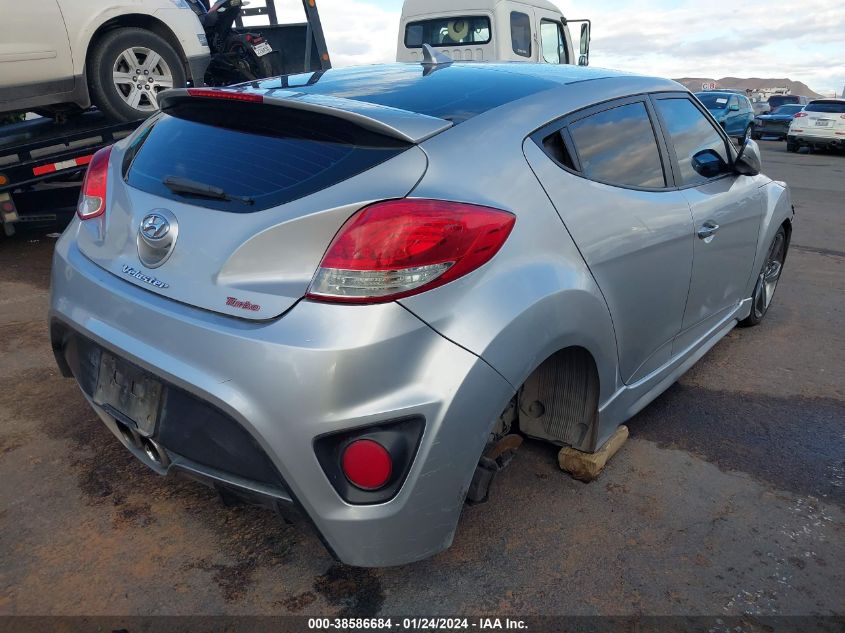2013 HYUNDAI VELOSTER TURBO - KMHTC6AEXDU108315