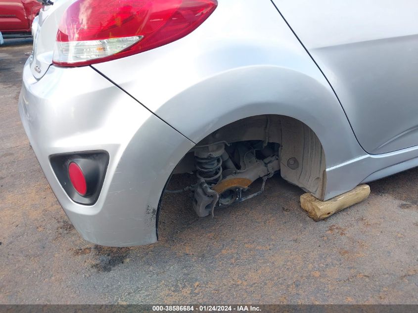 2013 HYUNDAI VELOSTER TURBO - KMHTC6AEXDU108315