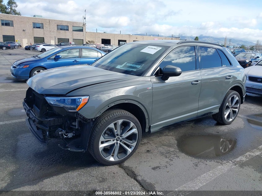 VIN WA1DECF32M1040385 2021 AUDI Q3 PREMIUM 45 TFSI S LINE QUATTRO TIPTRONIC