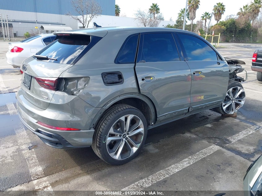 VIN WA1DECF32M1040385 2021 AUDI Q3 PREMIUM 45 TFSI S LINE QUATTRO TIPTRONIC