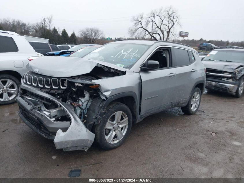 2022 JEEP COMPASS LATITUDE - 3C4NJDBB7NT128545