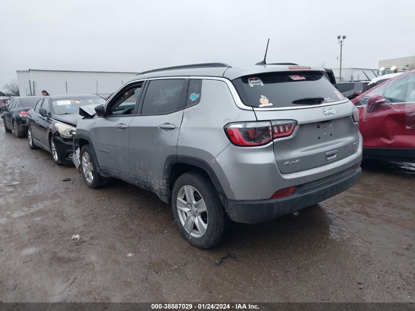 2022 JEEP COMPASS LATITUDE - 3C4NJDBB7NT128545