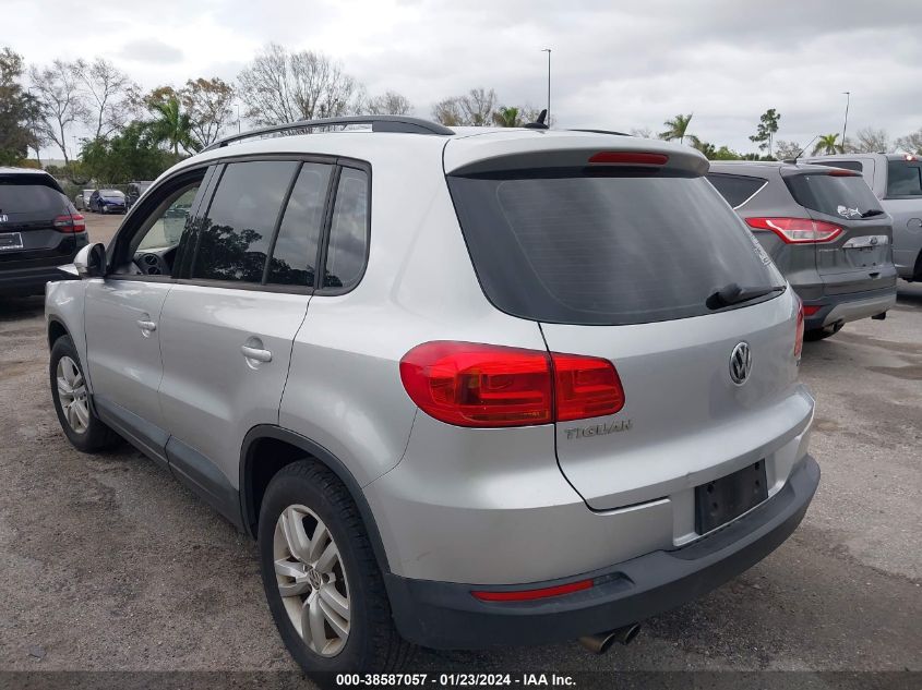 2016 VOLKSWAGEN TIGUAN S - WVGAV7AX5GW030740