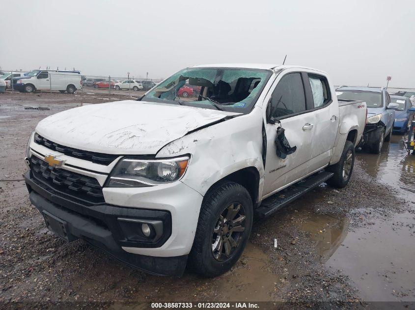 2022 CHEVROLET COLORADO LT - 1GCGTCEN6N1217873