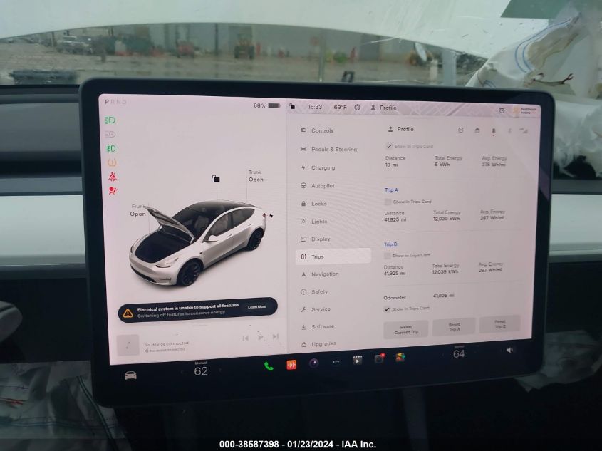 2021 TESLA MODEL Y LONG RANGE DUAL MOTOR ALL-WHEEL DRIVE - 5YJYGDEE9MF179530