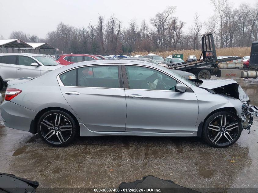 2017 HONDA ACCORD SPORT SE 1HGCR2F17HA296527