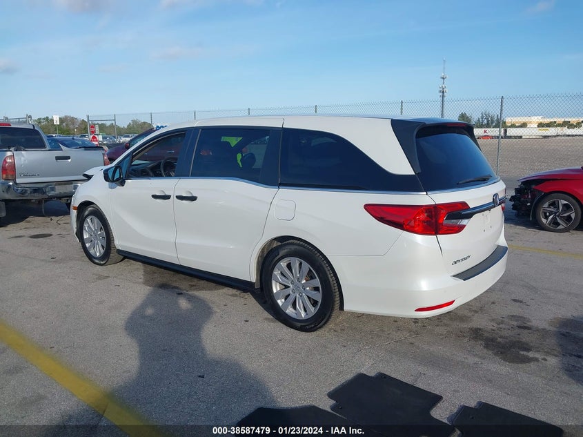 VIN 5FNRL6H21MB044958 2021 HONDA ODYSSEY LX