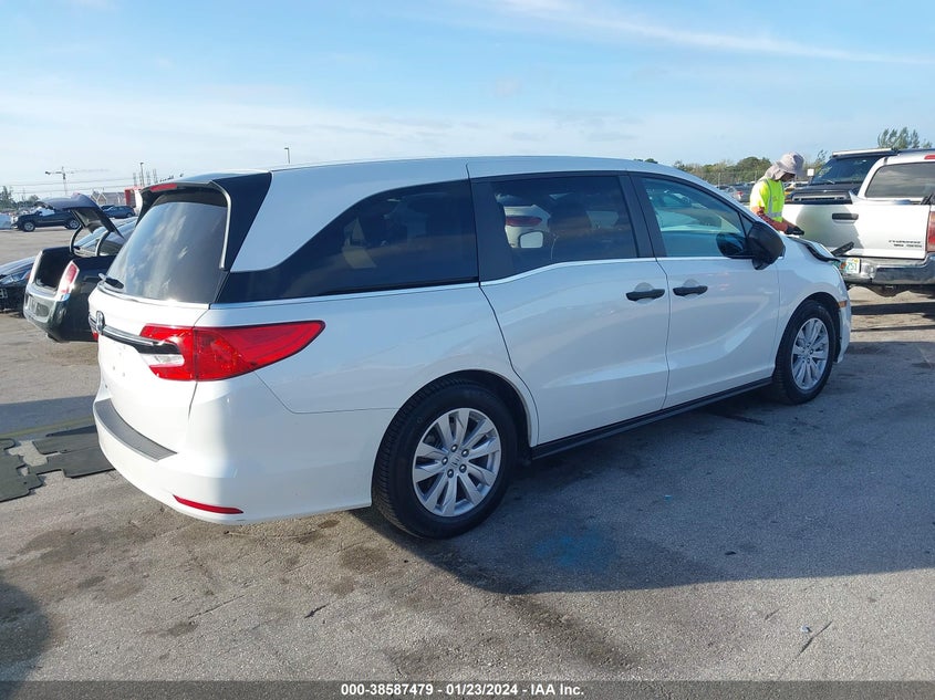 VIN 5FNRL6H21MB044958 2021 HONDA ODYSSEY LX