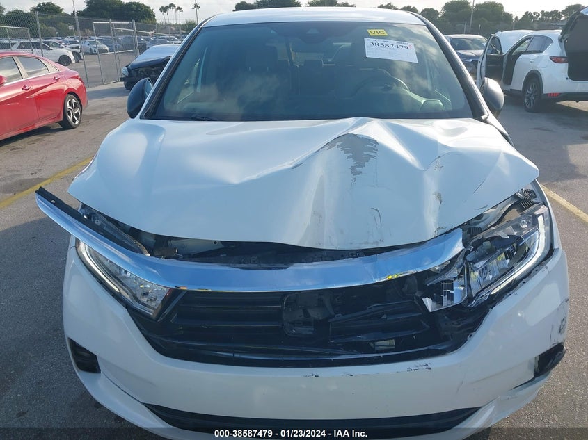 VIN 5FNRL6H21MB044958 2021 HONDA ODYSSEY LX
