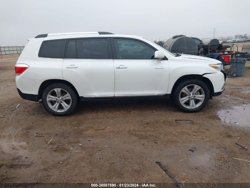 2013 TOYOTA HIGHLANDER LIMITED V6 - 5TDYK3EH2DS131561