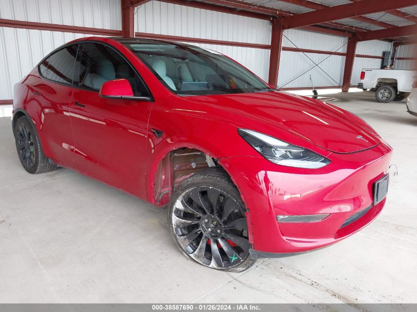 2022 TESLA MODEL Y PERFORMANCE DUAL MOTOR ALL-WHEEL DRIVE - 7SAYGDEF4NF489937