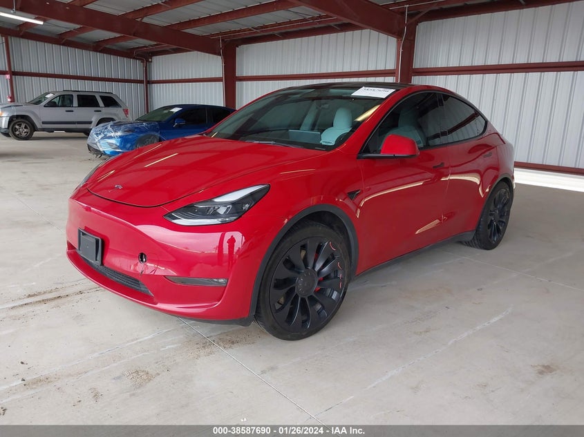 VIN 7SAYGDEF4NF489937 2022 TESLA MODEL Y PERFORMANCE DUAL MOTOR ALL-WHEEL DRIVE