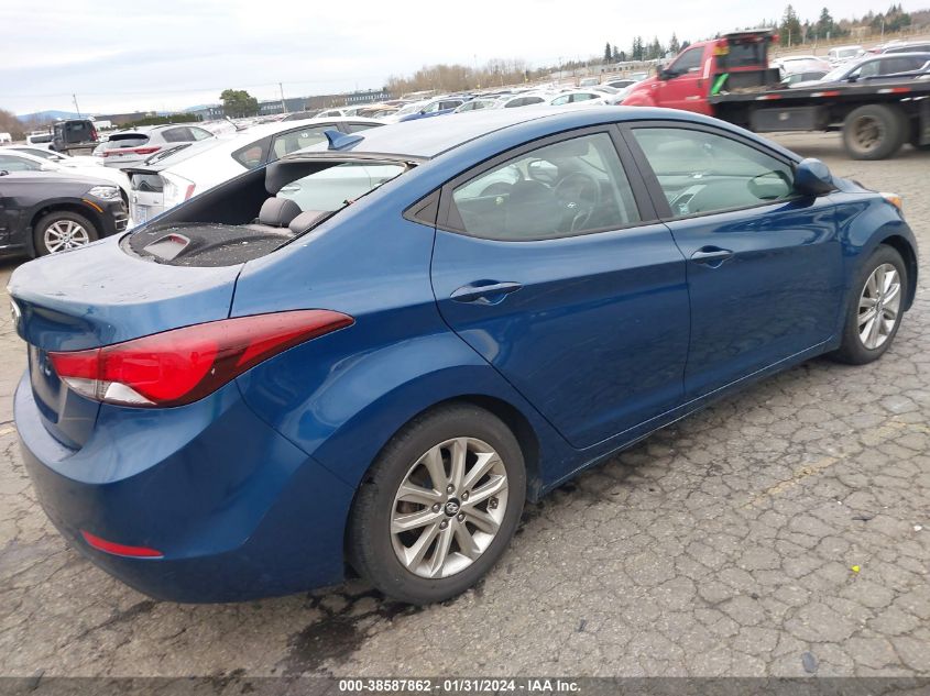2014 HYUNDAI ELANTRA SE (ULSAN PLANT) - KMHDH4AE4EU189632