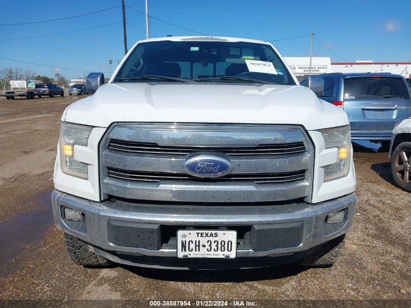 2015 FORD F-150 LARIAT - 1FTEW1EG8FKD34936