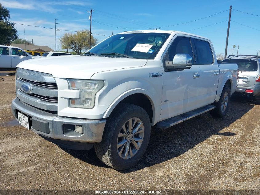 2015 FORD F-150 LARIAT - 1FTEW1EG8FKD34936