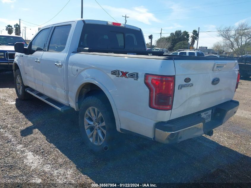 2015 FORD F-150 LARIAT - 1FTEW1EG8FKD34936