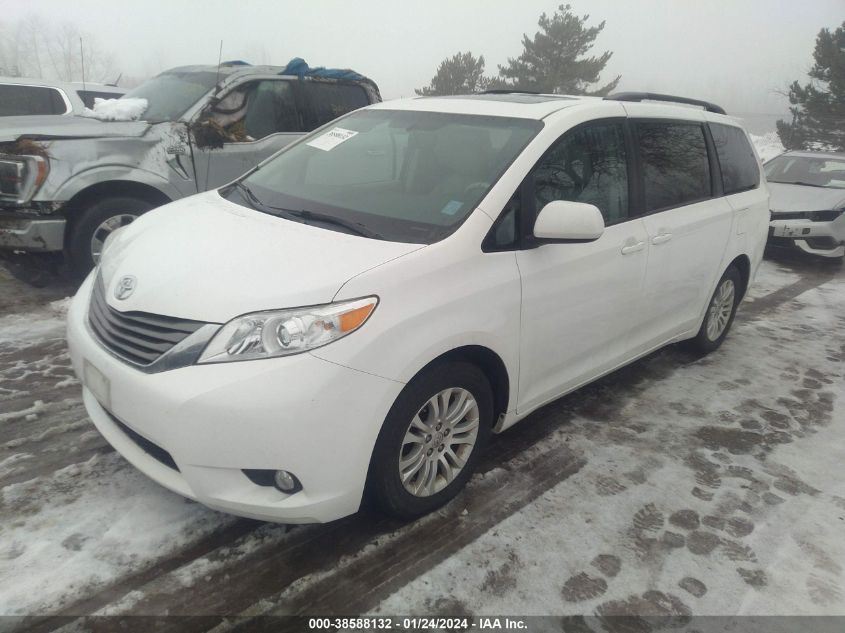 2013 TOYOTA SIENNA XLE V6 8 PASSENGER - 5TDYK3DCXDS386156