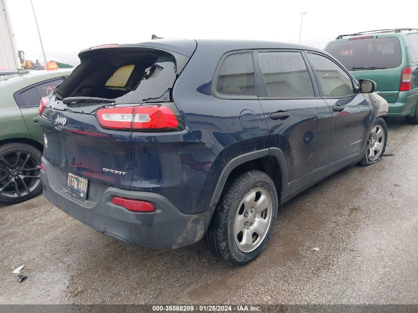 2016 JEEP CHEROKEE SPORT - 1C4PJLAB5GW258406
