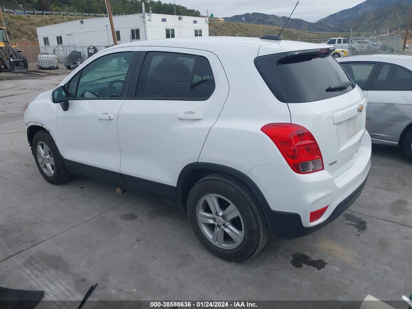 VIN KL7CJKSB3LB315188 2020 CHEVROLET TRAX FWD LS