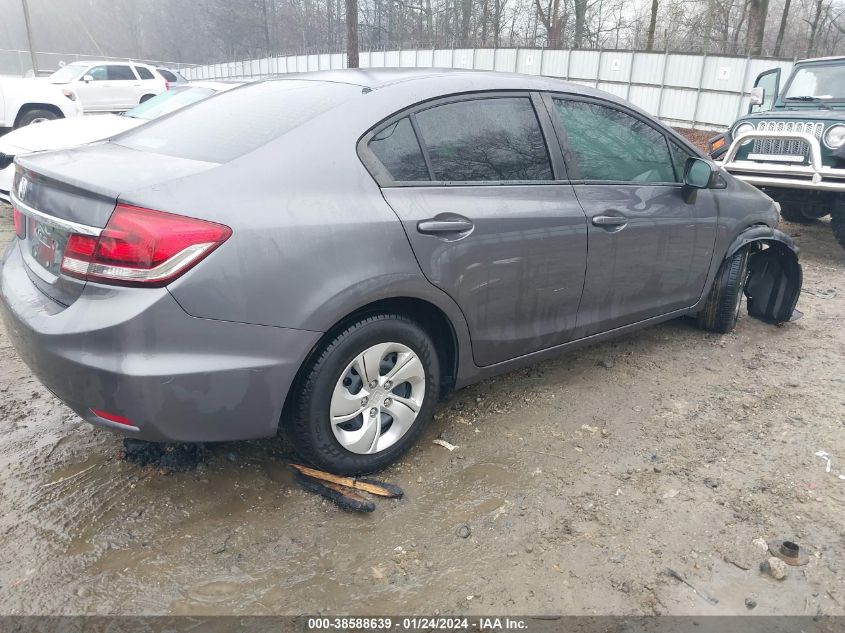 2015 HONDA CIVIC LX - 19XFB2F54FE043663