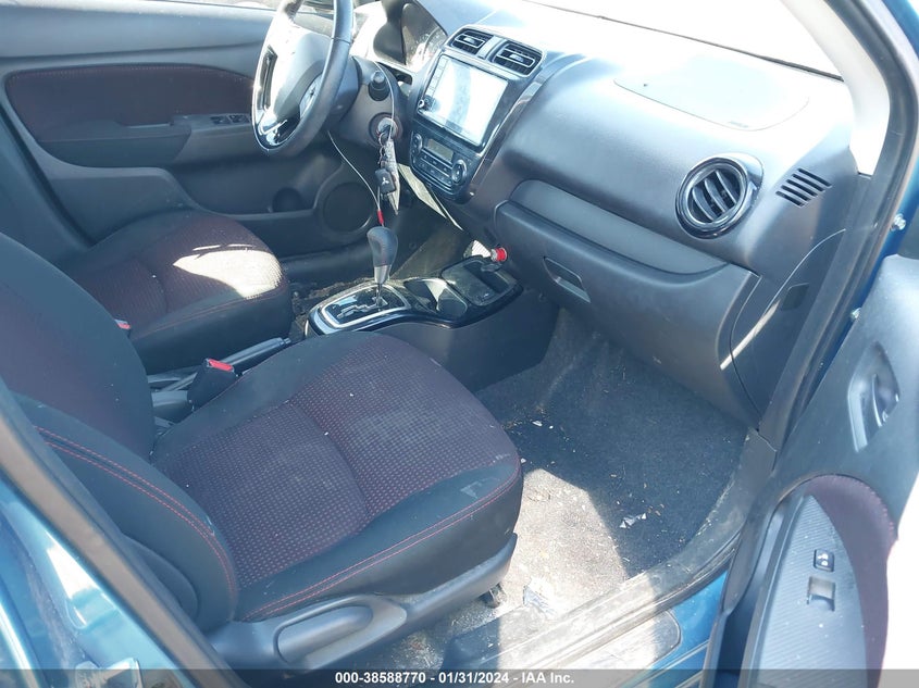 VIN ML32AWHJ8NH006064 2022 MITSUBISHI MIRAGE BLACK EDITION/SE