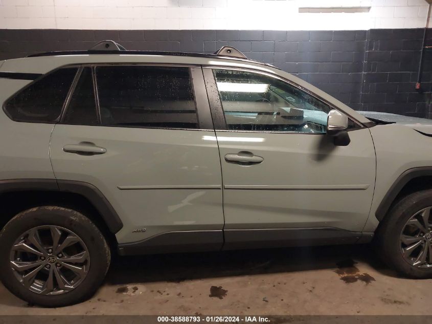 2022 TOYOTA RAV4 XLE PREMIUM HYBRID - 4T3B6RFV3NU097485