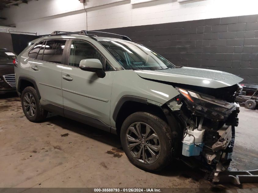 2022 TOYOTA RAV4 XLE PREMIUM HYBRID - 4T3B6RFV3NU097485