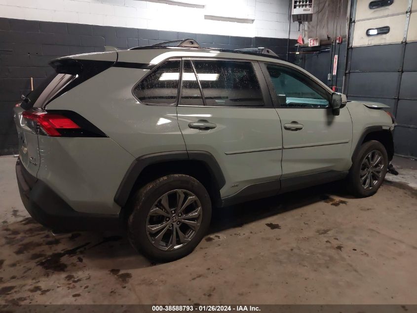 2022 TOYOTA RAV4 XLE PREMIUM HYBRID - 4T3B6RFV3NU097485