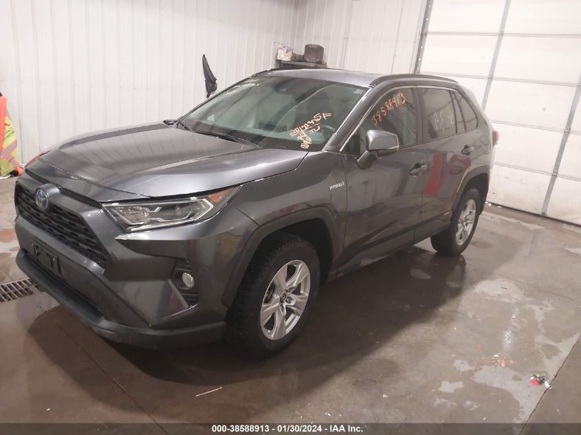 2020 TOYOTA RAV4 XLE HYBRID - 4T3R6RFV0LU002456