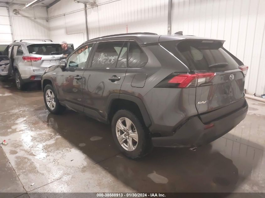 2020 TOYOTA RAV4 XLE HYBRID - 4T3R6RFV0LU002456