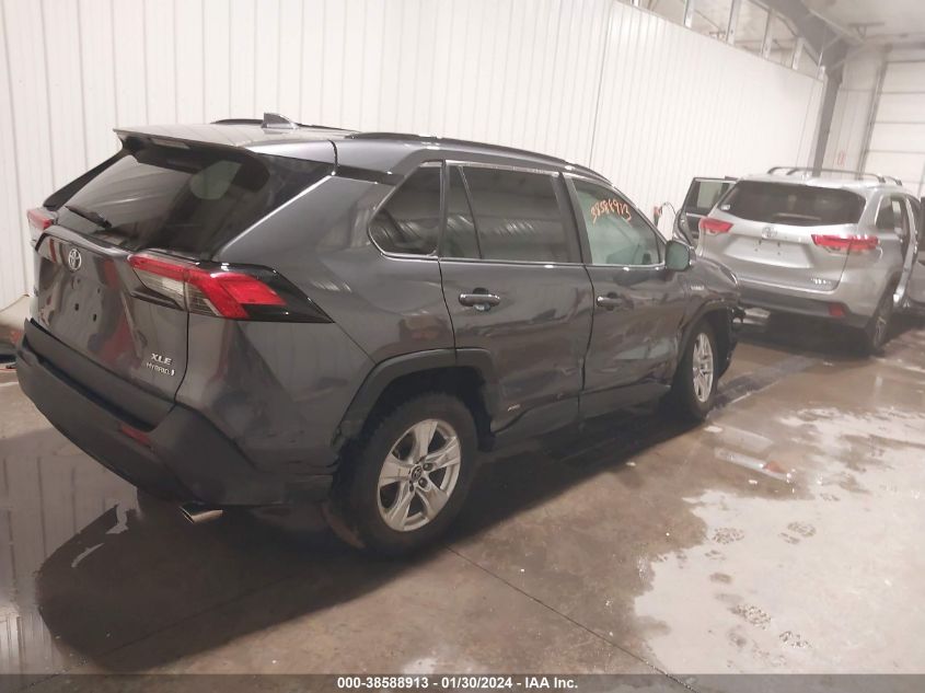 2020 TOYOTA RAV4 XLE HYBRID - 4T3R6RFV0LU002456
