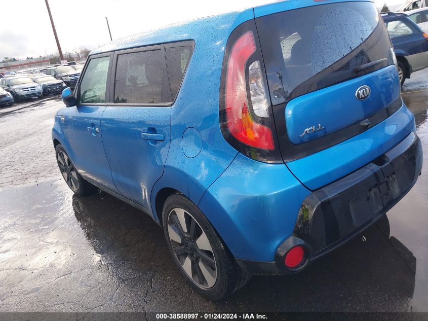 2016 KIA SOUL + - KNDJP3A55G7359907