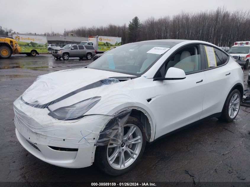 2021 TESLA MODEL Y LONG RANGE DUAL MOTOR ALL-WHEEL DRIVE - 5YJYGDEE2MF179286