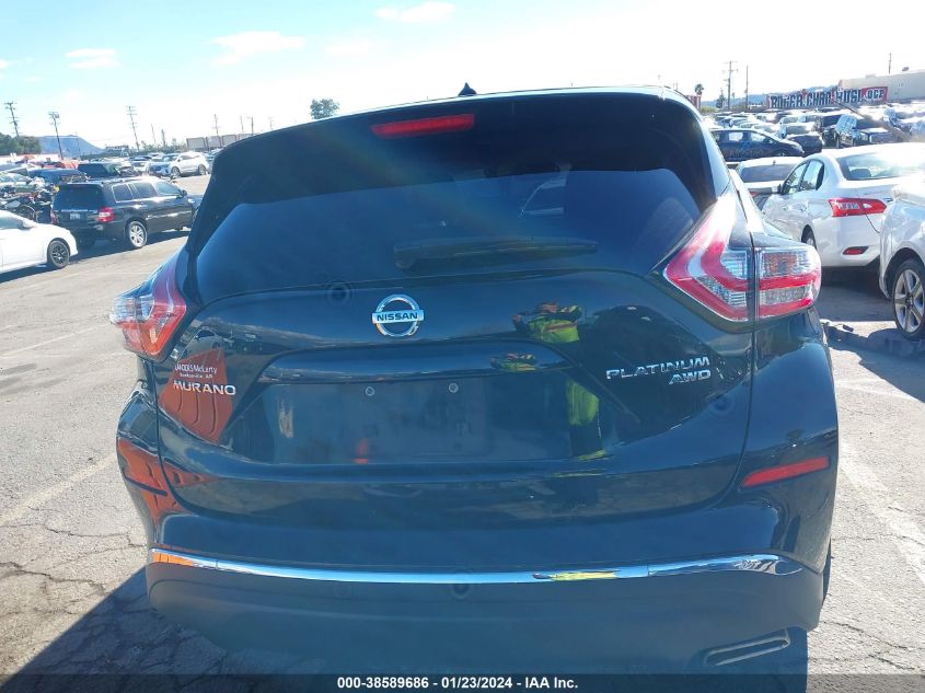 2015 NISSAN MURANO PLATINUM - 5N1AZ2MH4FN234946