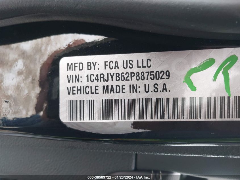 2023 JEEP GRAND CHEROKEE 4XE 1C4RJYB62P8875029